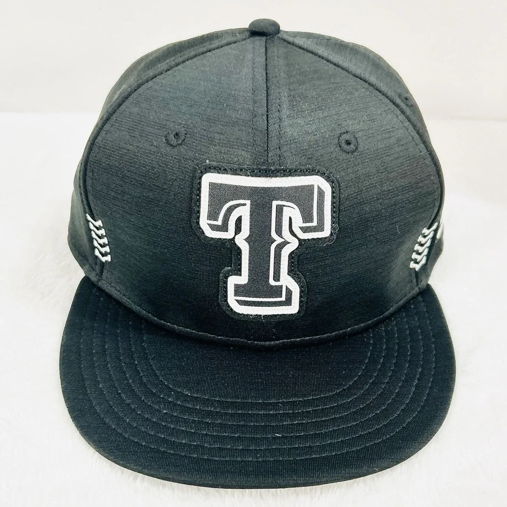 New Era Texas Rangers Youth Clubhouse 59FIFTY‎ Fitted Hat Cap 6 5/8 Black MLB